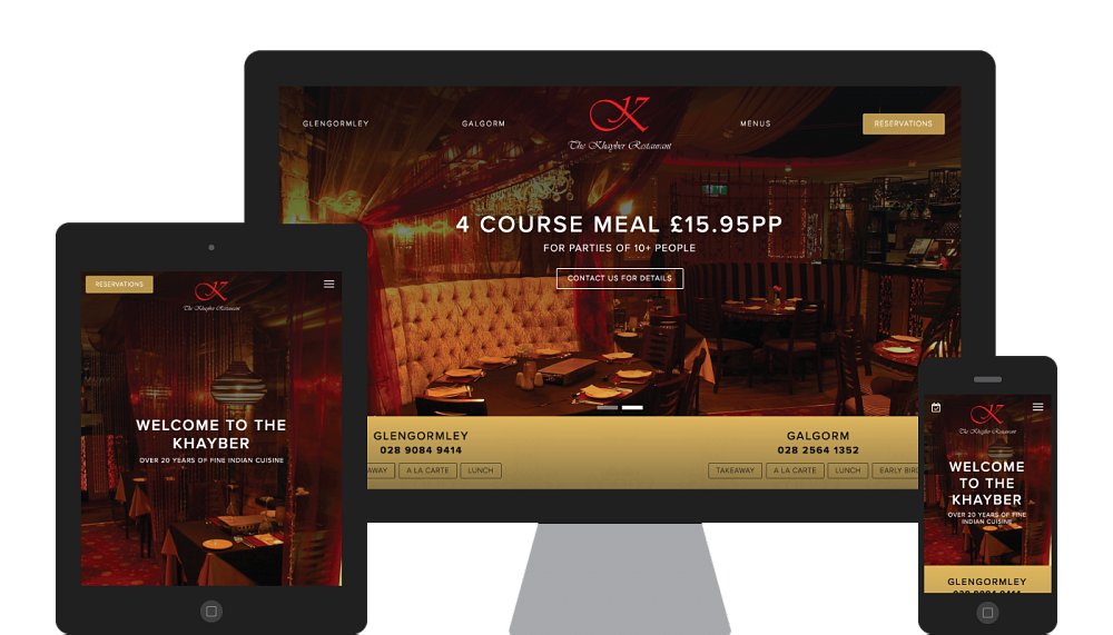 Khayber Restaurants - Responsive Web Design and Development for a Restaurant Group